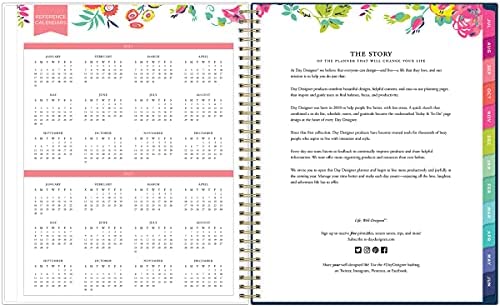 Day Designer for Blue Sky 2021-2022 Academic Year Weekly & Monthly Planner, 5" x 8", Flexible Cover, Wirebound, Peyton Navy (107927-A22) - Image 4